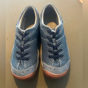 Women's Keen Mercer Lace II CNX shoes in a blue/denim  size 8.5